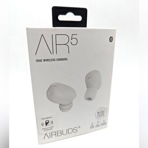 NWT AirBuds Air5 Ear Buds White True Wireless